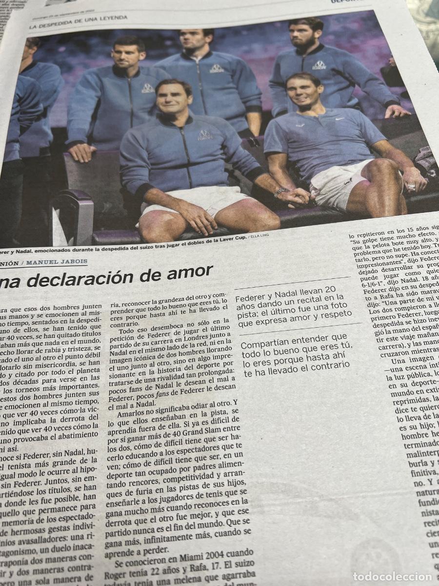 Coleccionismo de peri&oacute;dico El Pa&iacute;s: Dossier ROGER FEDERER. TENIS. - Foto 5