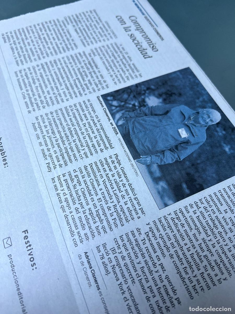 Collection Newspaper El Pa&iacute;s: GUSTAVO CISNEROS. EMPRESARIO VENEZUELA.