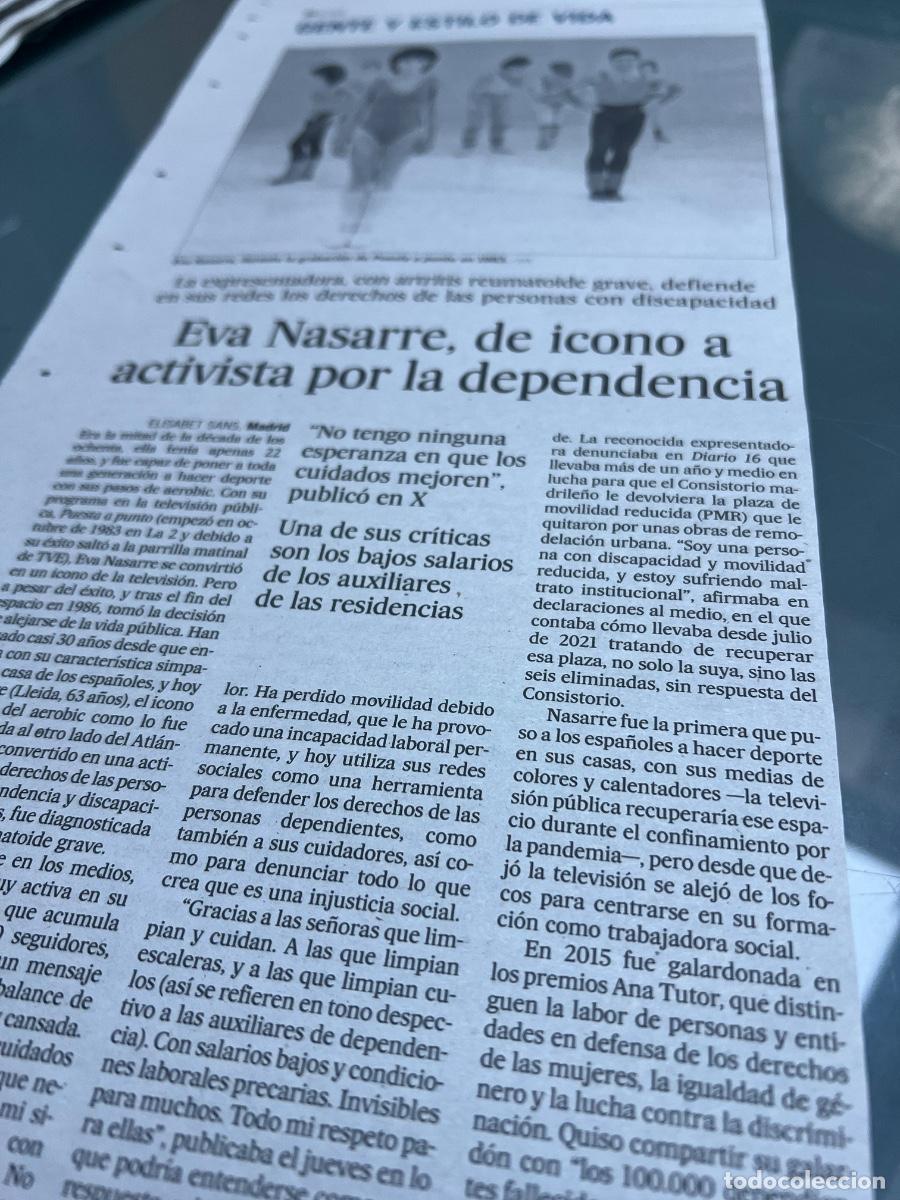 Collection Newspaper El Pa&iacute;s: EVA NASARRE. PUESTA A PUNTO.