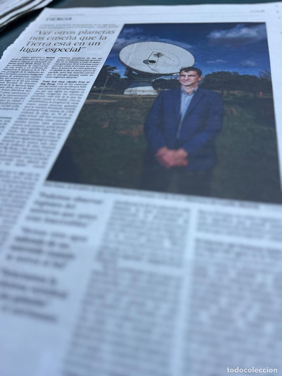 Collection Newspaper El Pa&iacute;s: CHRIS EVANS. AGENCIA ESPACIAL EUROPEA. TELESCOPIO JAMES WEBB. ASTRONOM&Iacute;A. ASTROF&Iacute;SICA.