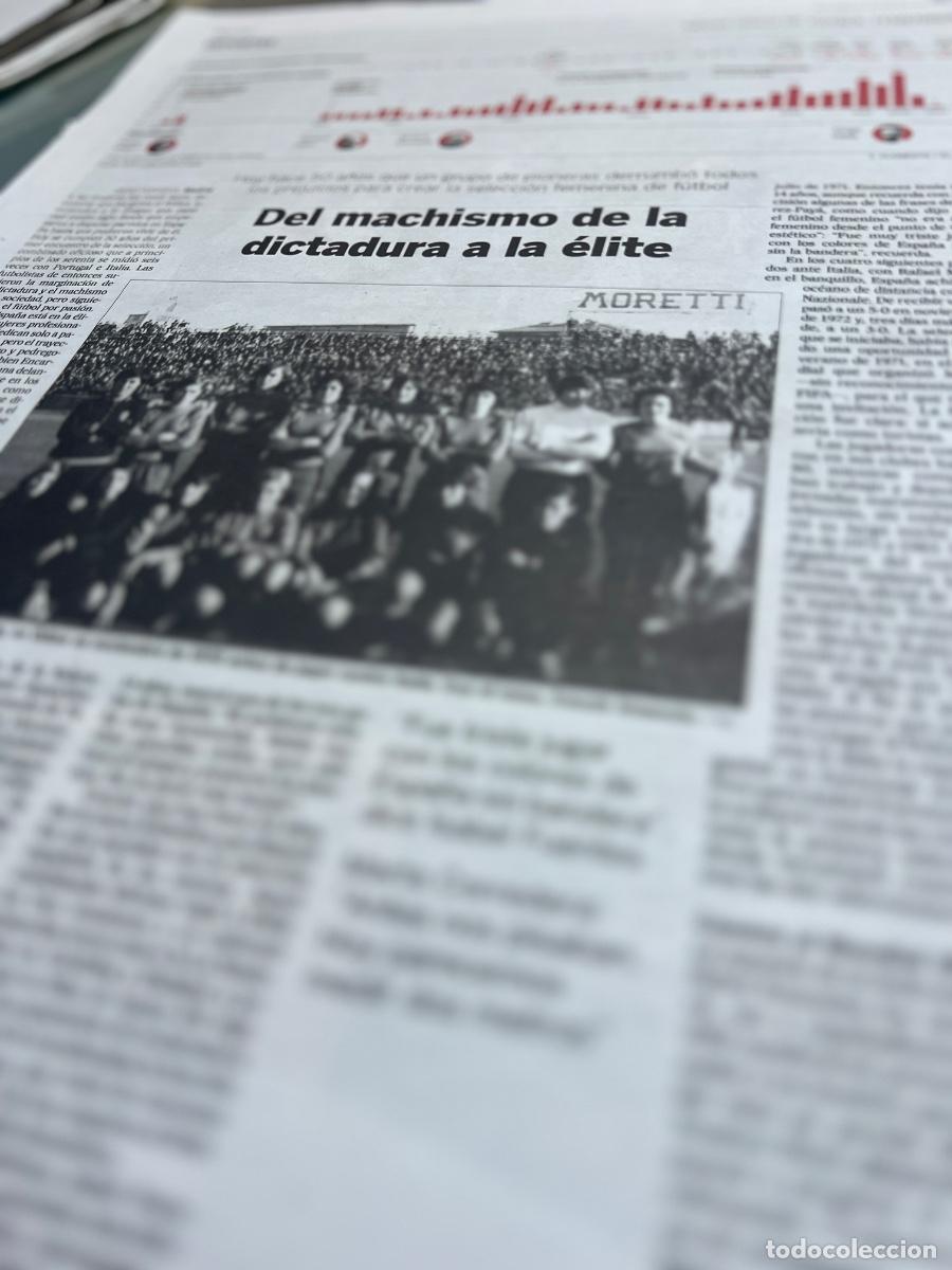 Collection Newspaper El Pa&iacute;s: MEDIO SIGLO DE F&Uacute;TBOL FEMENINO. CONCHI AMANCIO. MARTA CORREDERA.