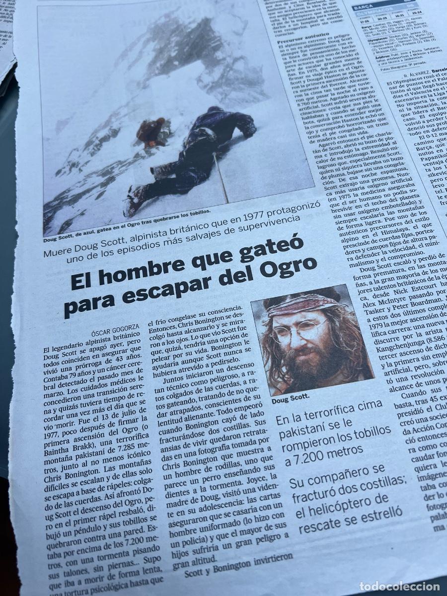Collection Newspaper El Pa&iacute;s: DOUG SCOTT. EL OGRO (PAKIST&Aacute;N). ALPINISMO. MONTA&Ntilde;ISMO. &Oacute;SCAR GOGORZA.