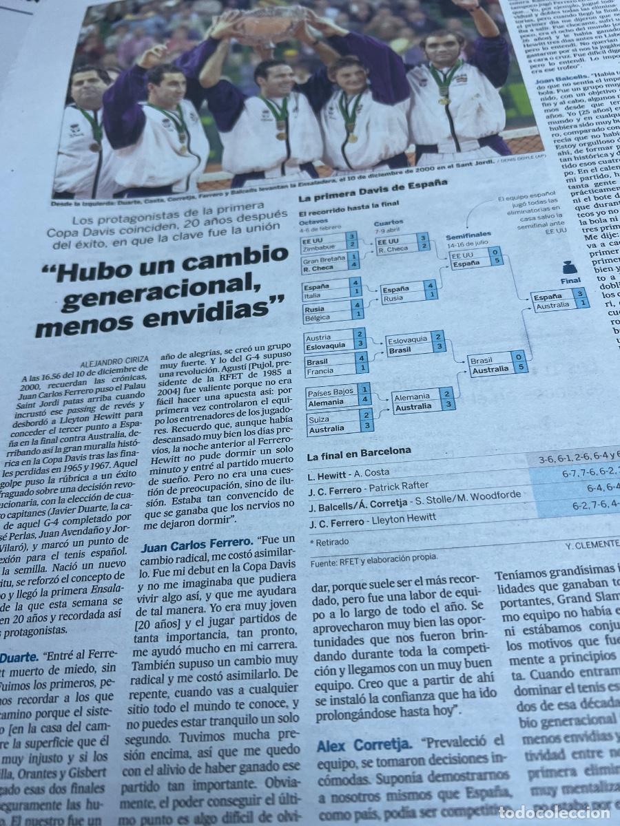 Collection Newspaper El Pa&iacute;s: COPA DAVIS. ALEX CORRETJA. ALBERT COSTA. JOAN BALCELLS. JUAN CARLOS FERRERO. TENIS.