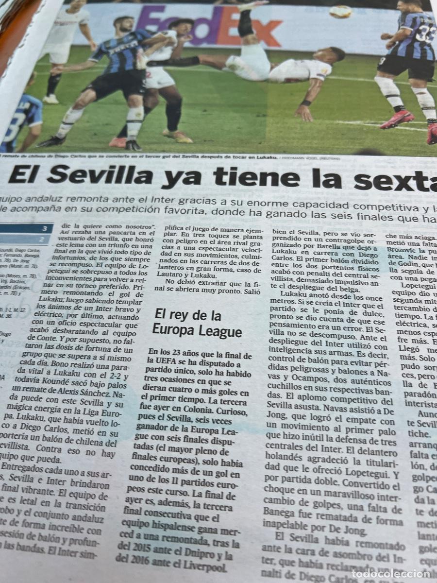 Collection Newspaper El Pa&iacute;s: SEVILLA F&Uacute;TBOL. EUROPA LEAGUE. FINAL CON INTER DE MIL&Aacute;N.