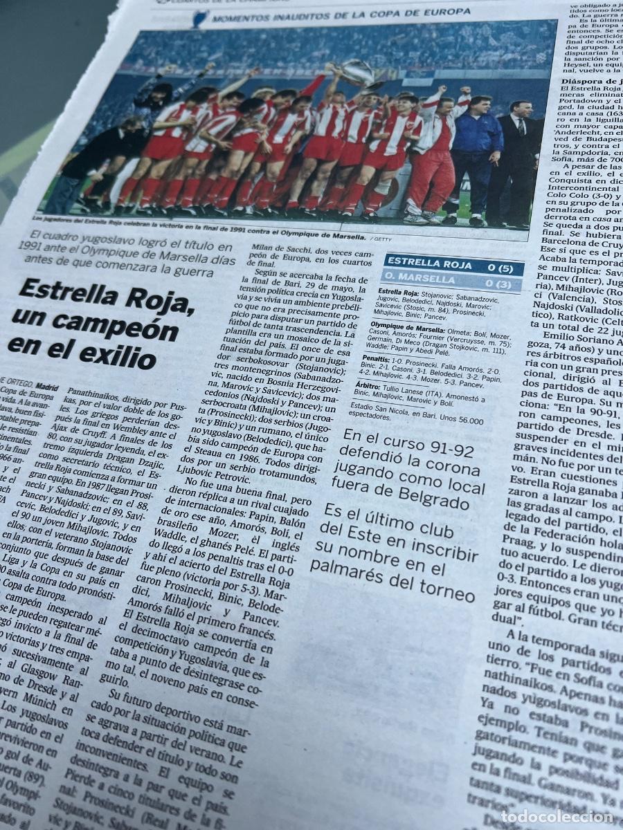 Collection Newspaper El Pa&iacute;s: Historia F&Uacute;TBOL COPA DE EUROPA-CHAMPION. ESTRELLA ROJA.