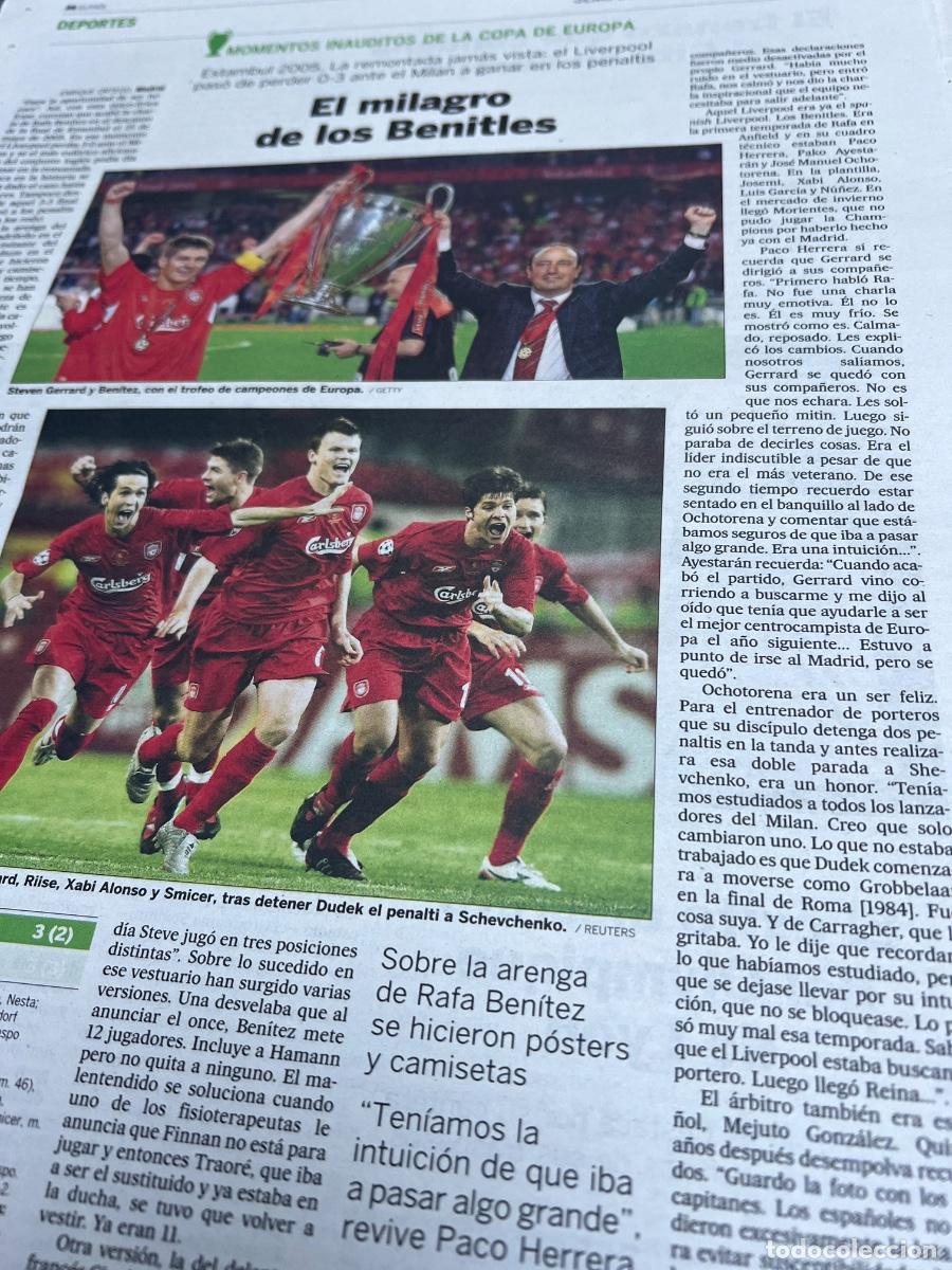 Collection Newspaper El Pa&iacute;s: Historia F&Uacute;TBOL COPA DE EUROPA-CHAMPION. LIVERPOOL. Final 2005 con MIL&Aacute;N. BEN&Iacute;TEZ. GERRARD. BENITLES