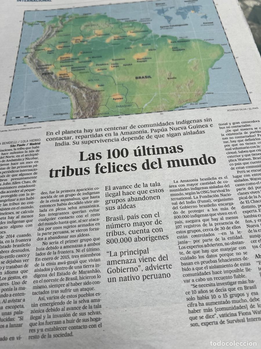 Colecionismo do Jornal El Pa&iacute;s: ANTROPOLOG&Iacute;A. TRIBUS PERDIDAS. COMUNIDADES IND&Iacute;GENAS. AMAZON&Iacute;A. PAP&Uacute;A NUEVA GUINEA. INDIA. SENTINEL.