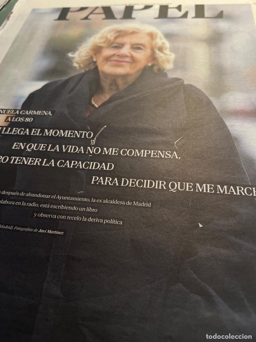 Collezionismo di Peri&oacute;dico El Pa&iacute;s: MANUELA CARMENA. ALCALDESA DE MADRID. POL&Iacute;TICA.