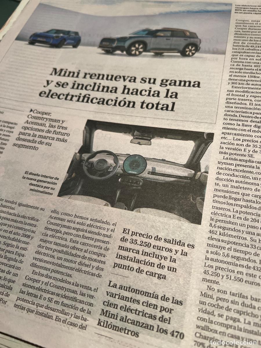 Collezionismo di Peri&oacute;dico El Pa&iacute;s: MINI. COOPER. CONTRYMAN. ACEMAN. AUTOMOCI&Oacute;N. MARCA AUTOM&Oacute;VIL.