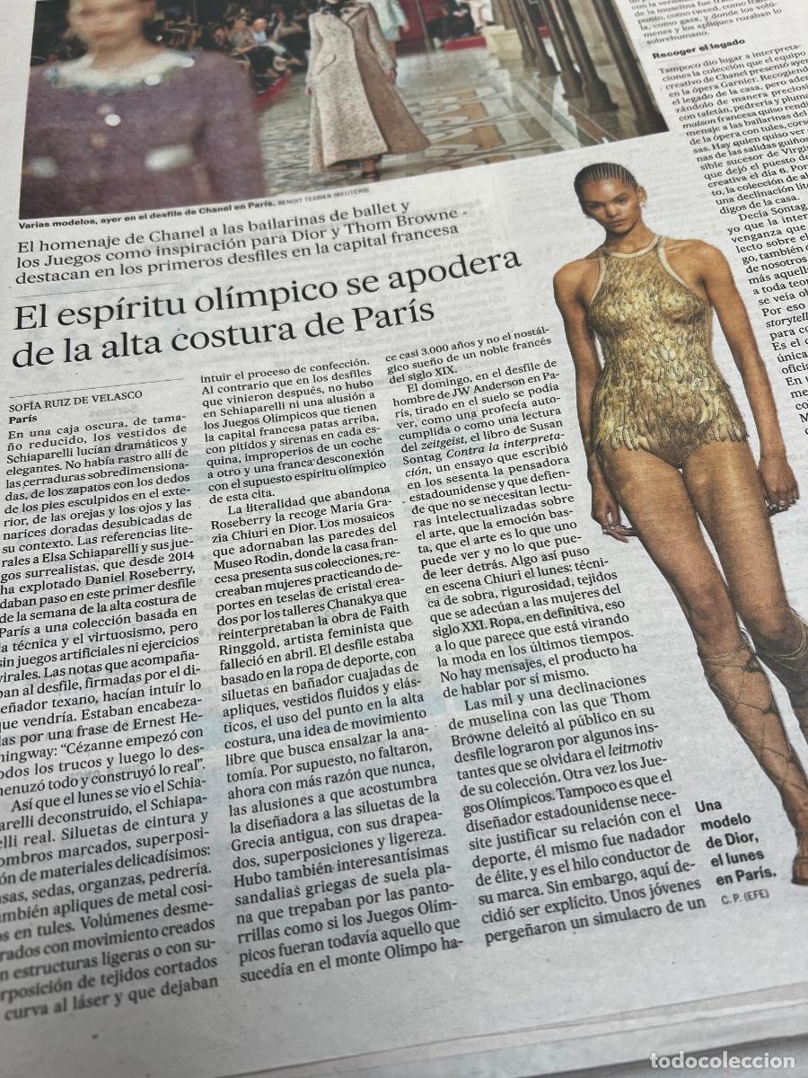 Collezionismo di Peri&oacute;dico El Pa&iacute;s: MODA. ALTA COSTURA PAR&Iacute;S. CHANEL. DIOR. THOM BROWNE. SCHIAPARELLI.