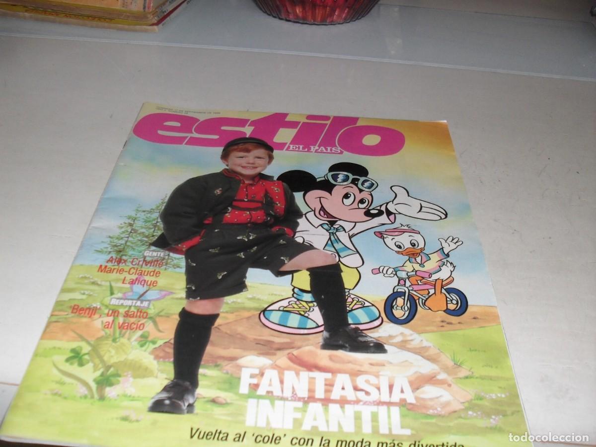 Sammeln von Zeitungen El Pa&iacute;s: ESTILO EL PAIS N&ordm; 48,17-09-1989,FANTASIA INFANTIL EN ROPA ESTILO DISNEY,SUPLEMENTO DOMINICAL EL PAIS