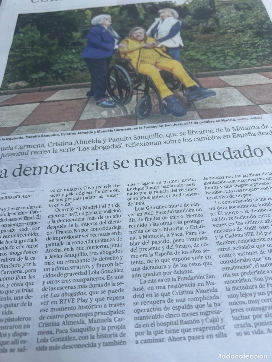 Sammeln von Zeitungen El Pa&iacute;s: LAS ABOGADAS. MATANZA DE ATOCHA. SAHUQUILLO. ALMEIDA. CARMENA.