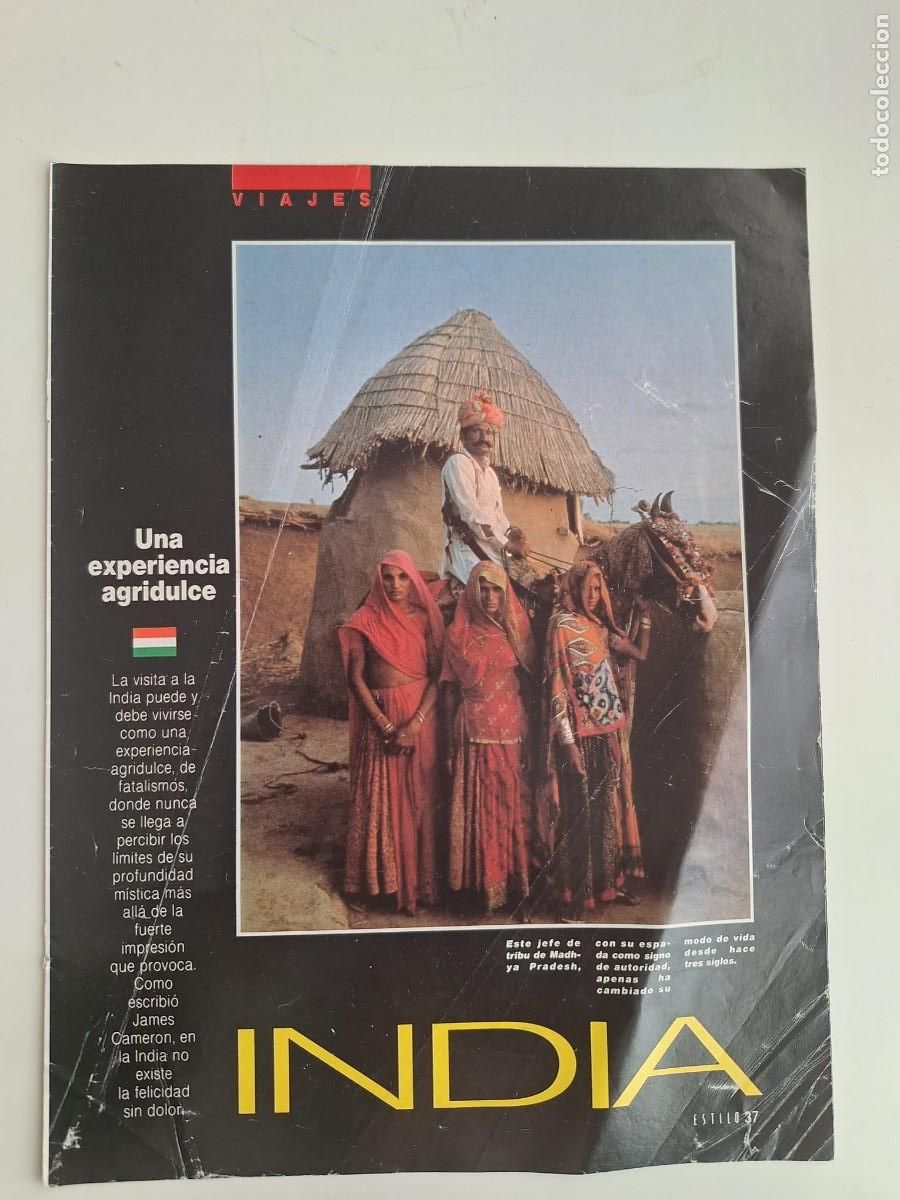 Collezionismo di Peri&oacute;dico El Pa&iacute;s: Reportaje Estilo Viajes India Una experiencia agridulce