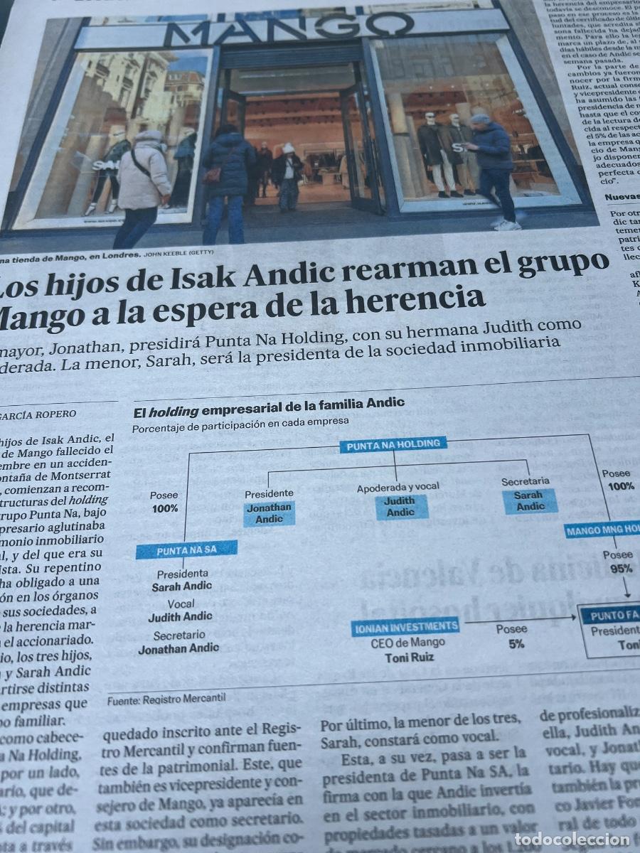Coleccionismo de peri&oacute;dico El Pa&iacute;s: Dossier MANGO. ISAK ANDIC. MODA. - Foto 11