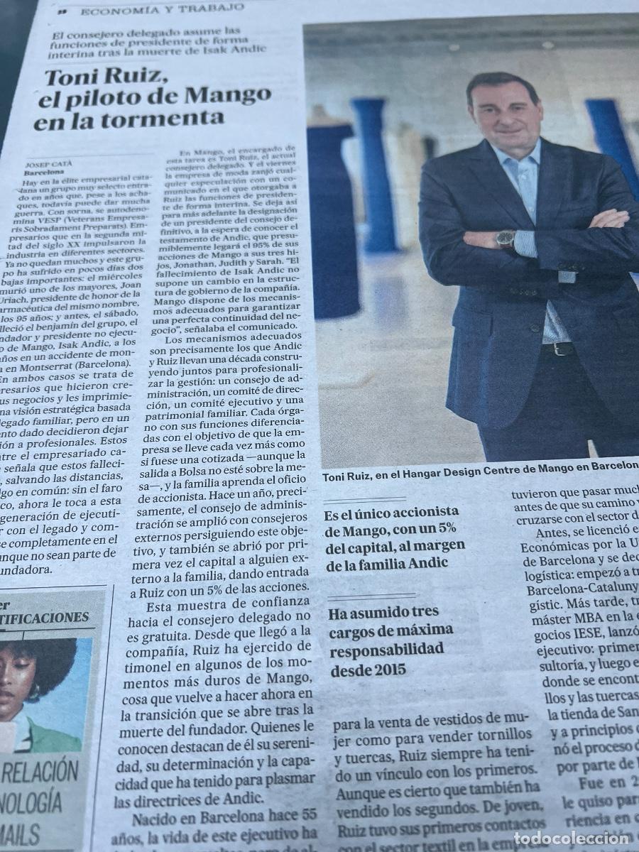 Coleccionismo de peri&oacute;dico El Pa&iacute;s: Dossier MANGO. ISAK ANDIC. MODA. - Foto 12