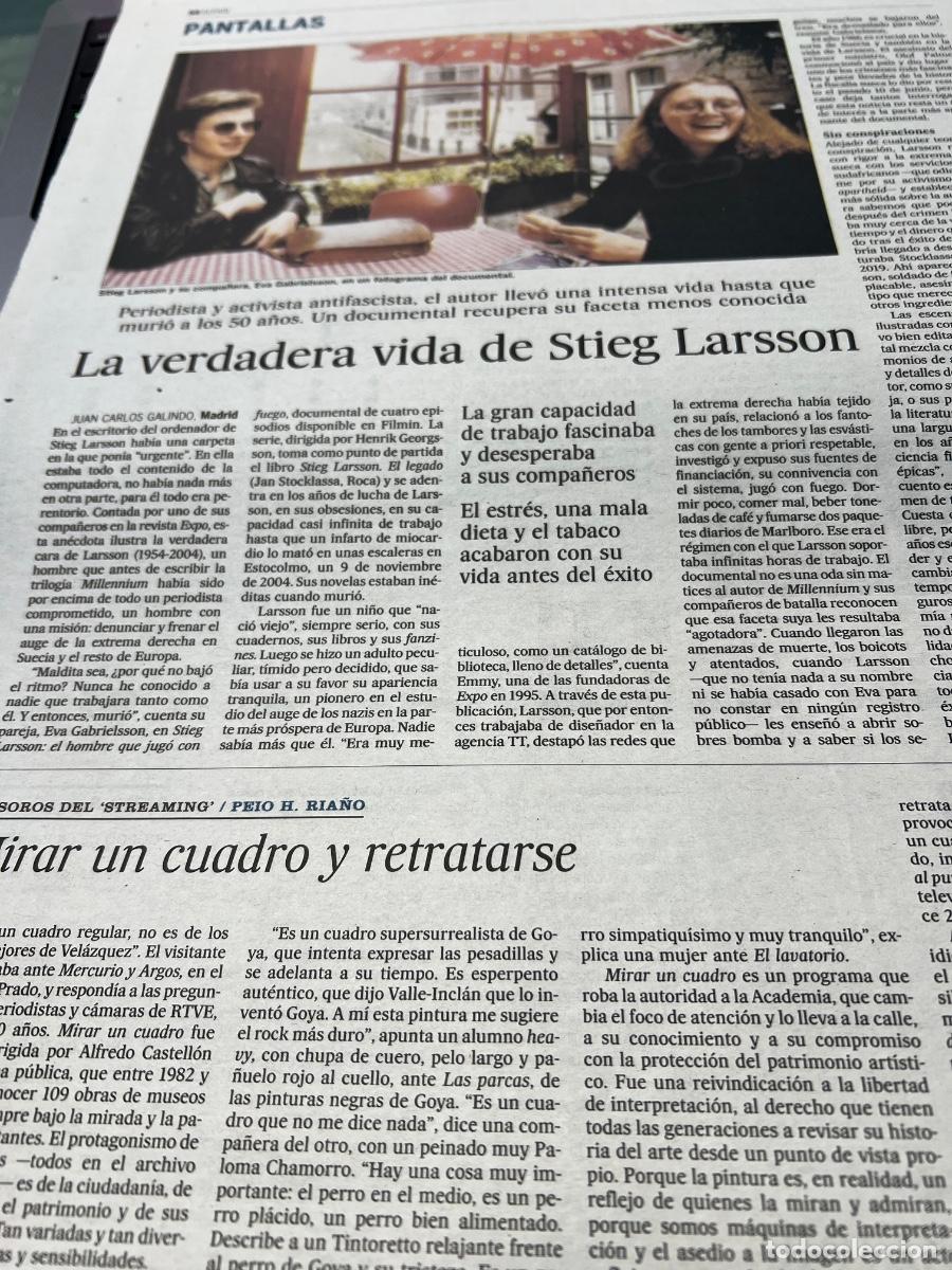Coleccionismo de peri&oacute;dico El Pa&iacute;s: STIEG LARSSON. MILLENNIUM. - Foto 1