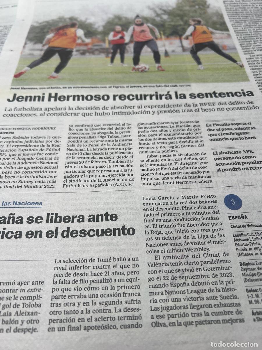 Collezionismo di Peri&oacute;dico El Pa&iacute;s: Dossier CASO RUBIALES-JENNI HERMOSO.SELECCI&Oacute;N FEMENINA F&Uacute;TBOL. VILDA. FEDERACI&Oacute;N ESPA&Ntilde;OLA DE F&Uacute;TBOL.