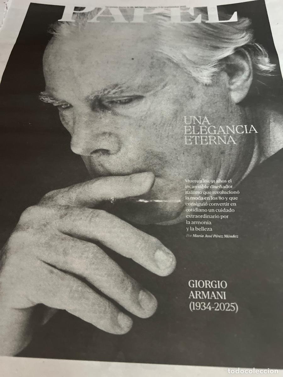 Collectionnisme de Journal El Pa&iacute;s: GIORGIO ARMANI. Moda.