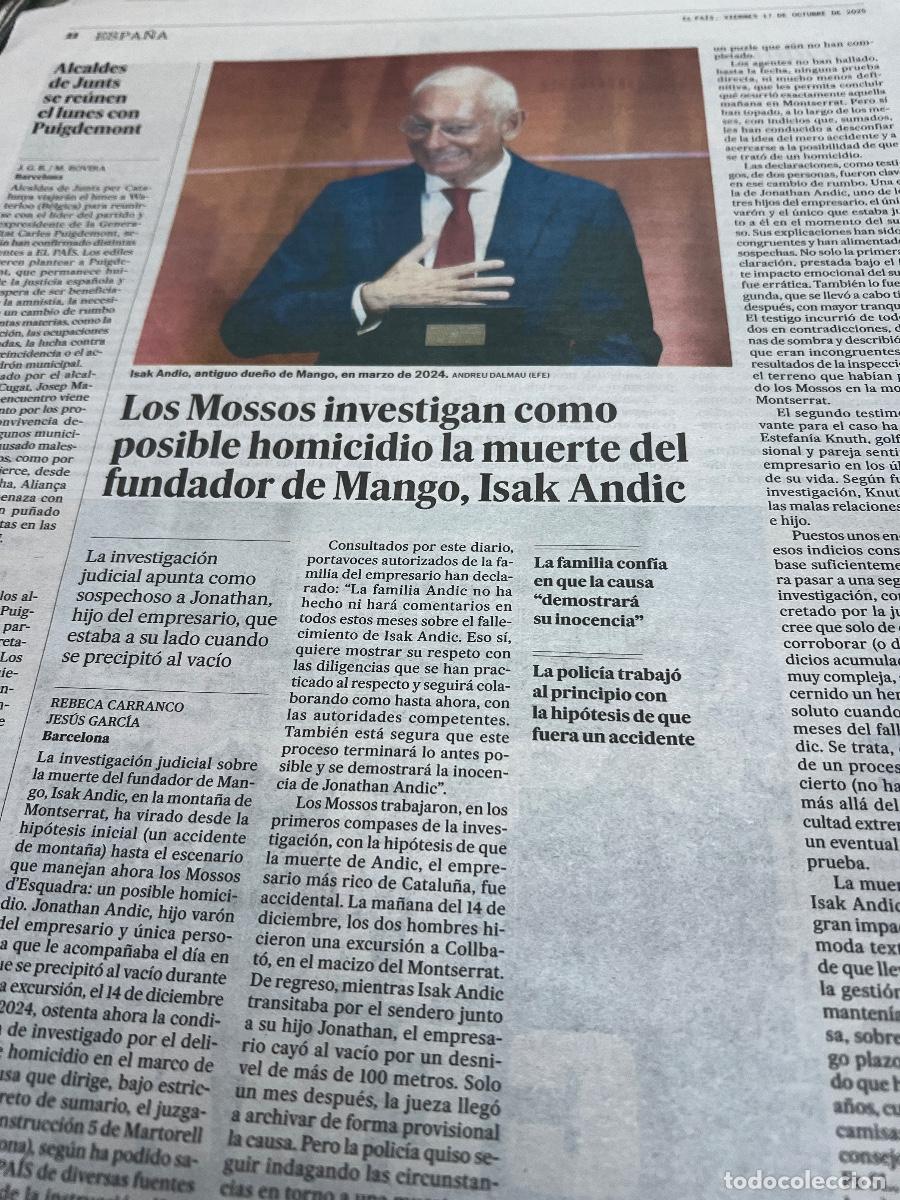 Coleccionismo de peri&oacute;dico El Pa&iacute;s: Dossier MANGO. ISAK ANDIC. MODA. - Foto 14