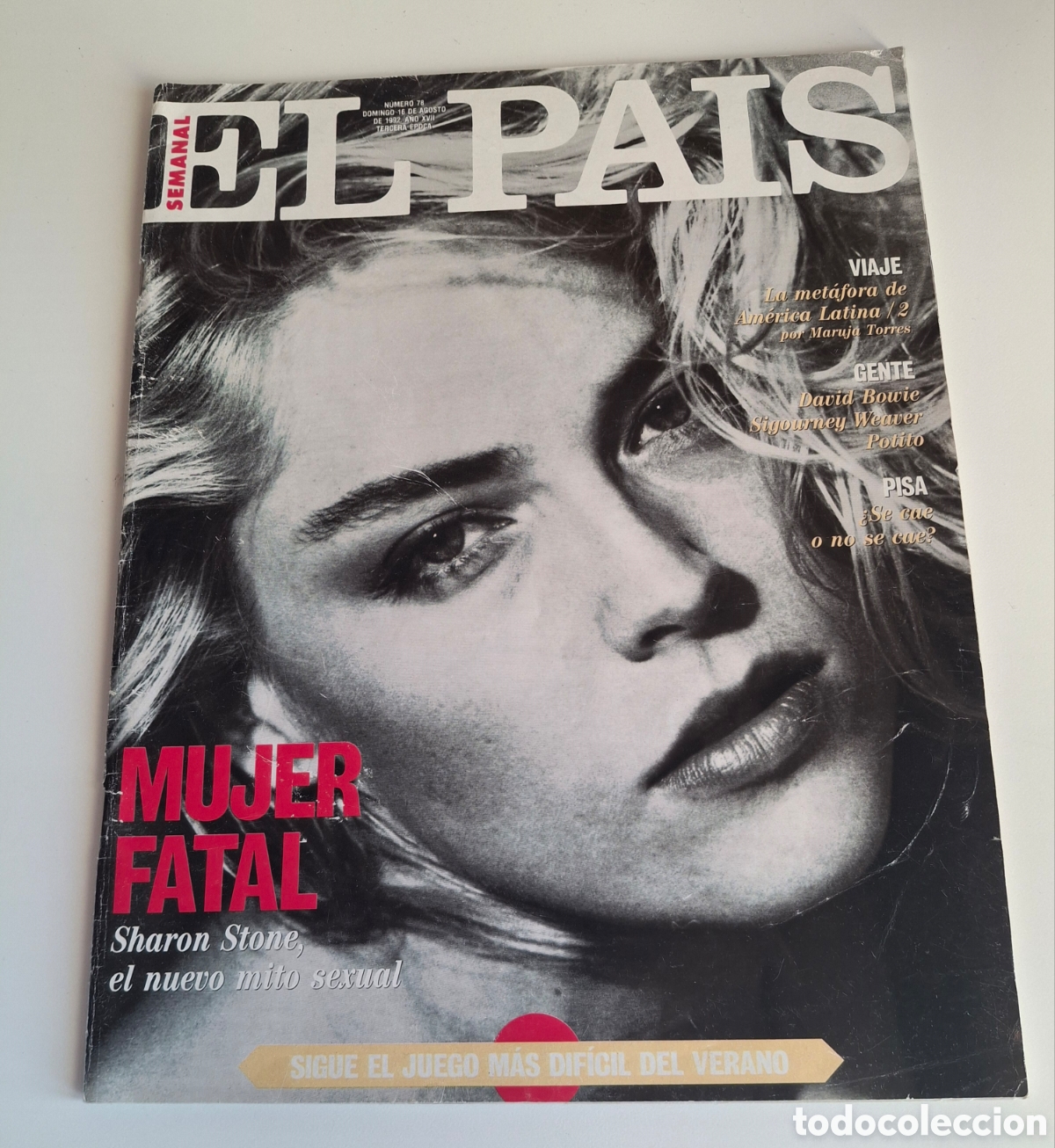 Sammeln von Zeitungen El Pa&iacute;s: EL PAIS SEMANAL, 78. SHARON STONE