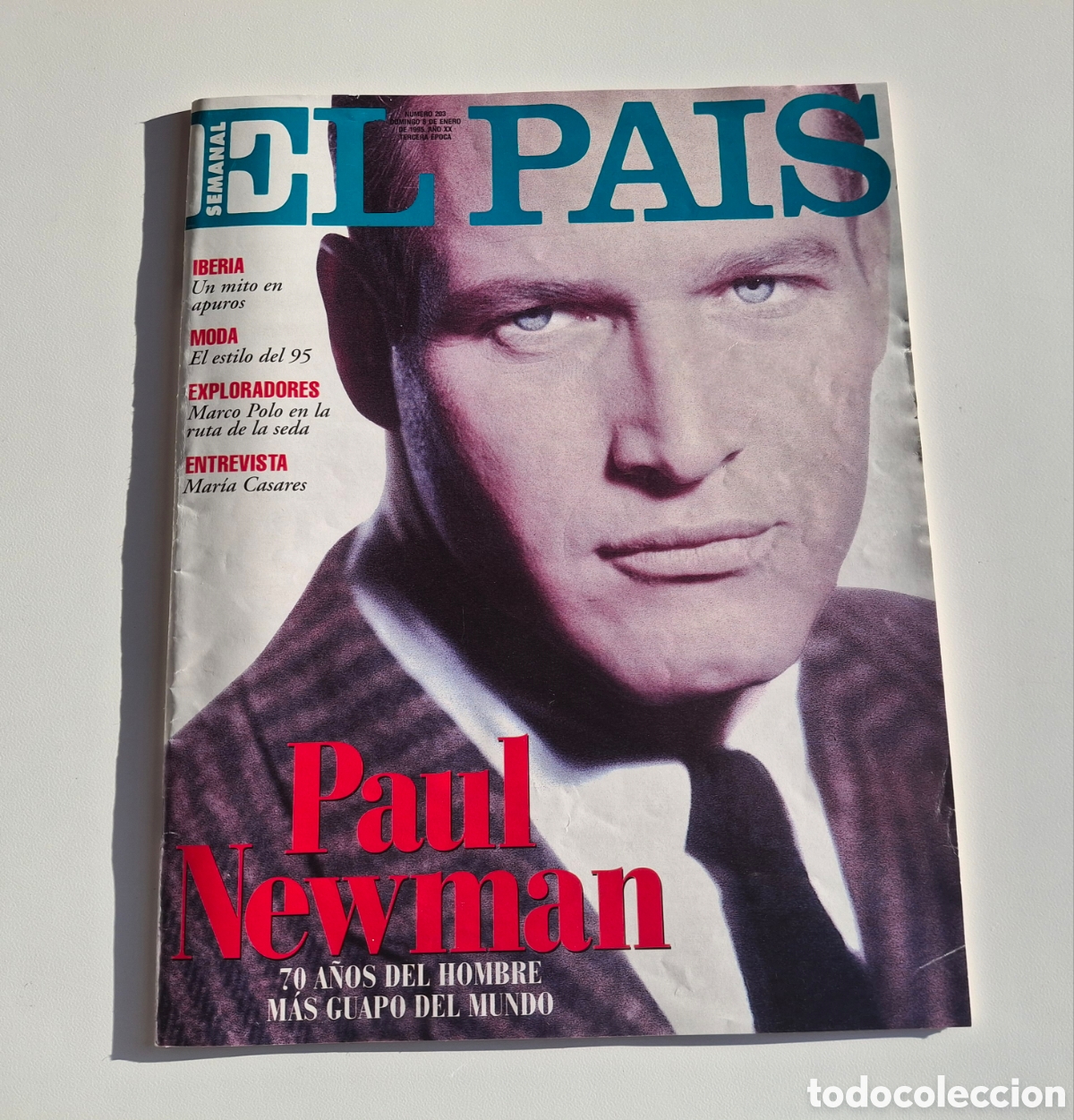Coleccionismo de Peri&oacute;dico El Pa&iacute;s: EL PA&Iacute;S SEMANAL 203, PAUL NEWMAN
