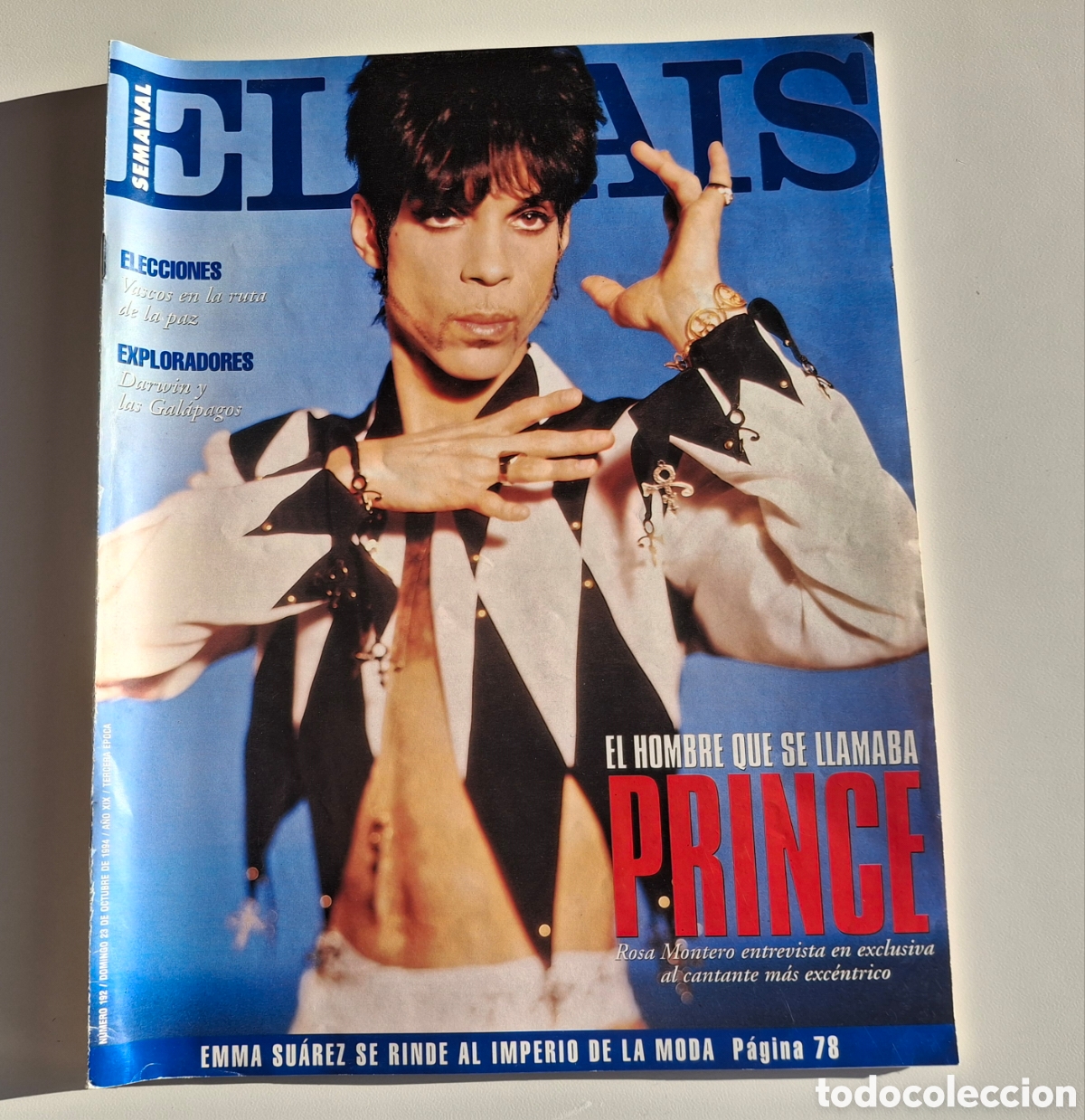 Coleccionismo de Peri&oacute;dico El Pa&iacute;s: EL PA&Iacute;S SEMANAL 192, PRINCE