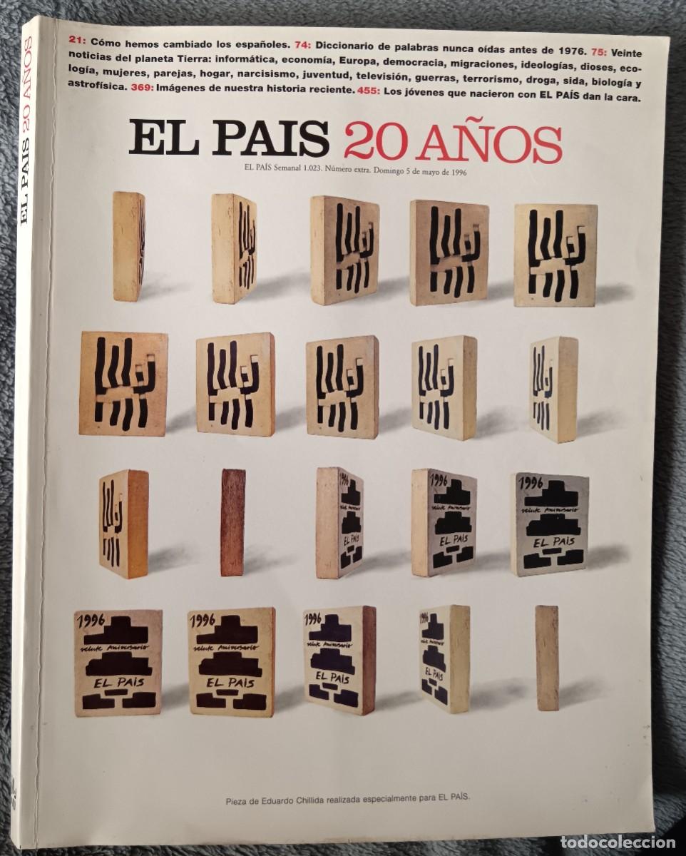 Coleccionismo de Peri&oacute;dico El Pa&iacute;s: El Pa&iacute;s. 20 a&ntilde;os. N&uacute;mero extra. 5 de mayo de 1996