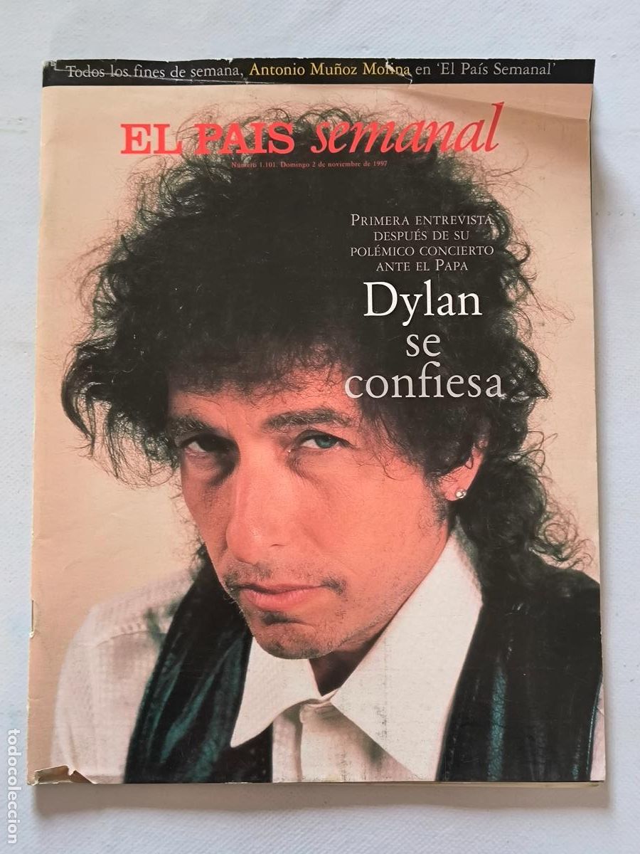 Coleccionismo de Peri&oacute;dico El Pa&iacute;s: EL PAIS SEMANAL N&ordm; 1101 - 2 DE NOVIEMBRE 1997 - BOB DYLAN (368)