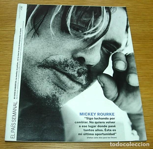 Colecionismo do Jornal El Pa&iacute;s: Revista El Pa&iacute;s Semanal n&ordm; 1690 MICKEY ROURKE Portada + 8 P&aacute;ginas 2009 MELANIE OLIVARES JAZZ BLUES