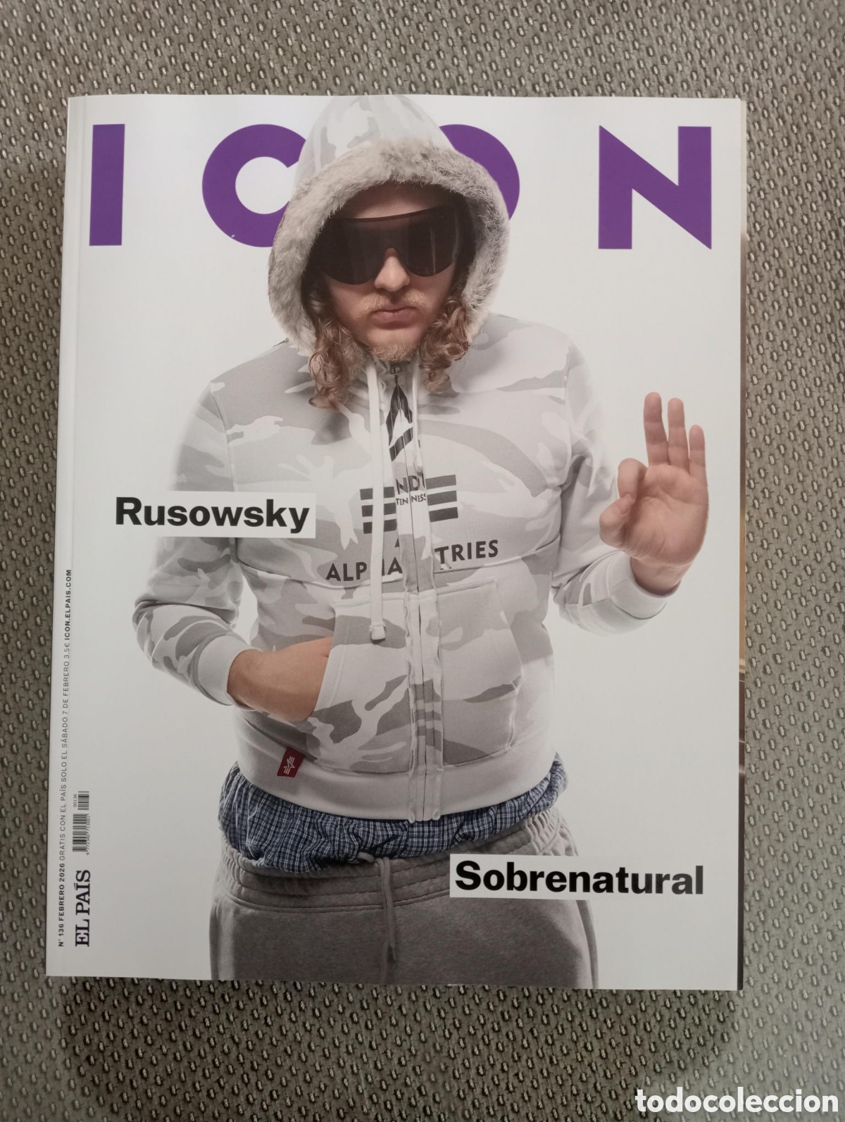 Coleccionismo de Peri&oacute;dico El Pa&iacute;s: ICON. N&ordm; 136. El Pa&iacute;s. Febrero 2026. Rusowsky