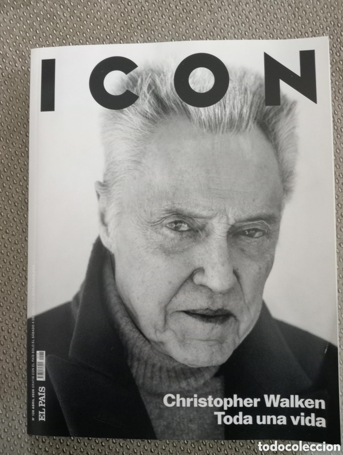 Coleccionismo de Peri&oacute;dico El Pa&iacute;s: ICON. N&ordm; 138. El Pa&iacute;s. Abril 2026. Christopher Walker