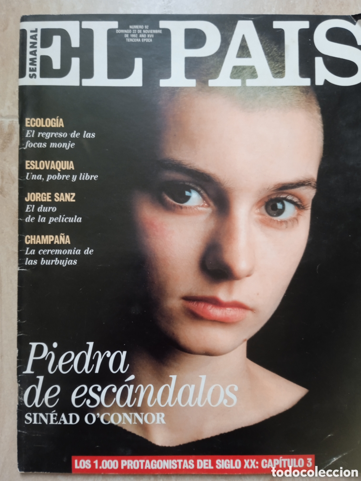 Sammeln von Zeitungen El Pa&iacute;s: El Pais n&deg;92 Sinnead o'Connor Jorge Sanz Champ&aacute;n Eslovaquia
