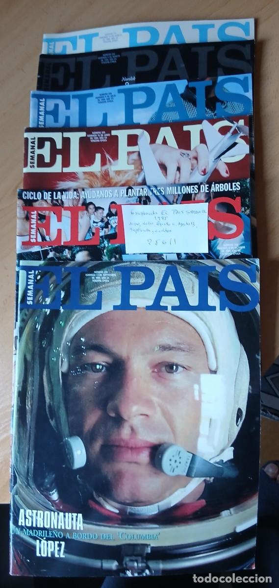 Coleccionismo de Peri&oacute;dico El Pa&iacute;s: Suplementos EL PAIS SEMANAL 1995 Junio, julio, 6 de Agosto, 13 de Agosto, Septiembre y Octubre (pes