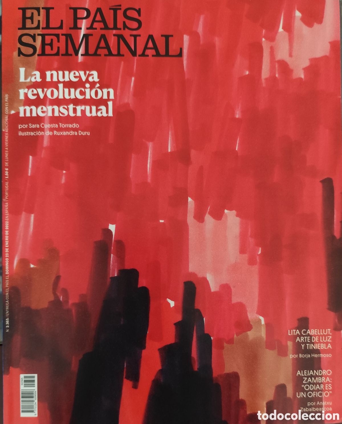 Coleccionismo de Peri&oacute;dico El Pa&iacute;s: REVISTA EL PAIS SEMANAL. 23/01/22. ALEJANDRO ZAMBRA