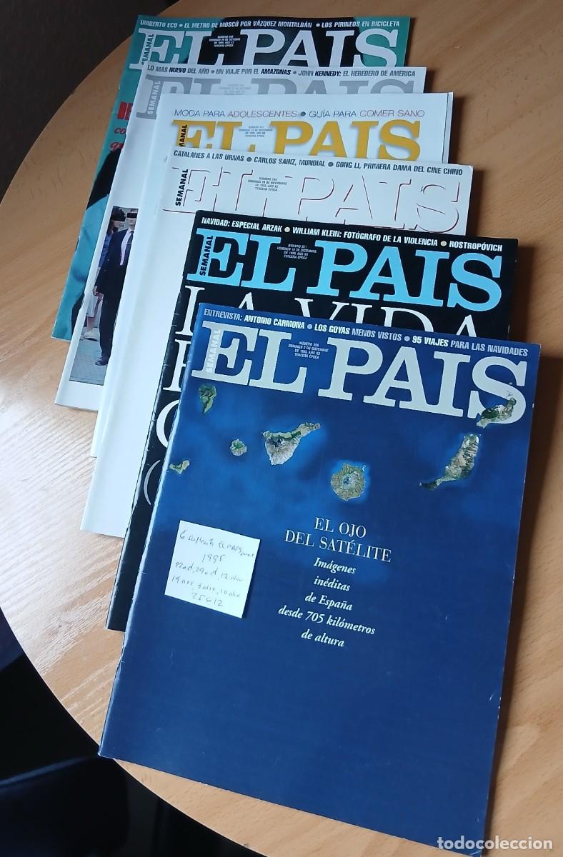 Coleccionismo de Peri&oacute;dico El Pa&iacute;s: Suplementos EL PAIS SEMANAL 1995 22 octubre, 29 oct, 12 nov, 19 nov, 3 dic y 10 dic 6 suplementos (p