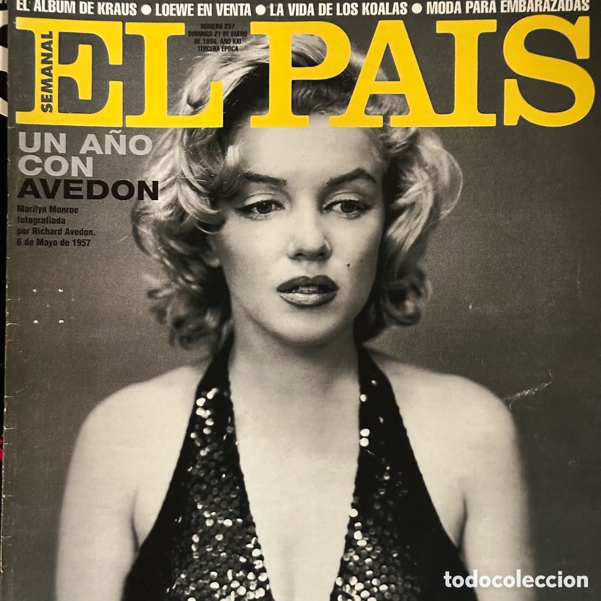 Coleccionismo de Peri&oacute;dico El Pa&iacute;s: Lote de 7 dominicales. El Pa&iacute;s semanal. A&ntilde;os 1995 y 1996. Conjunto de revistas, publicidad vintage.