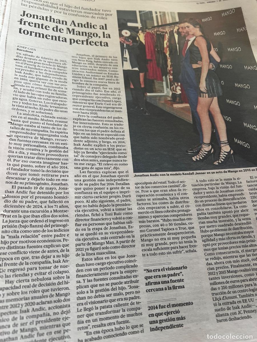 Coleccionismo de peri&oacute;dico El Pa&iacute;s: Dossier MANGO. ISAK ANDIC. MODA. - Foto 17