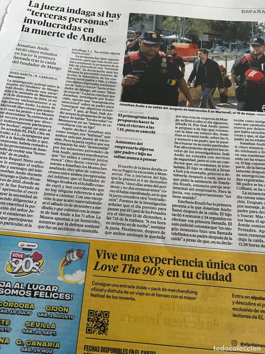 Coleccionismo de peri&oacute;dico El Pa&iacute;s: Dossier MANGO. ISAK ANDIC. MODA. - Foto 21