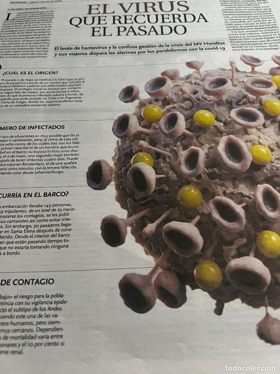 Coleccionismo de Peri&oacute;dico El Pa&iacute;s: Art&iacute;culos sobre VIRUS. HANTAVIRUS. &Eacute;BOLA. PAT&Oacute;GENOS. EPIDEMIAS. PANDEMIAS. MEDICINA
