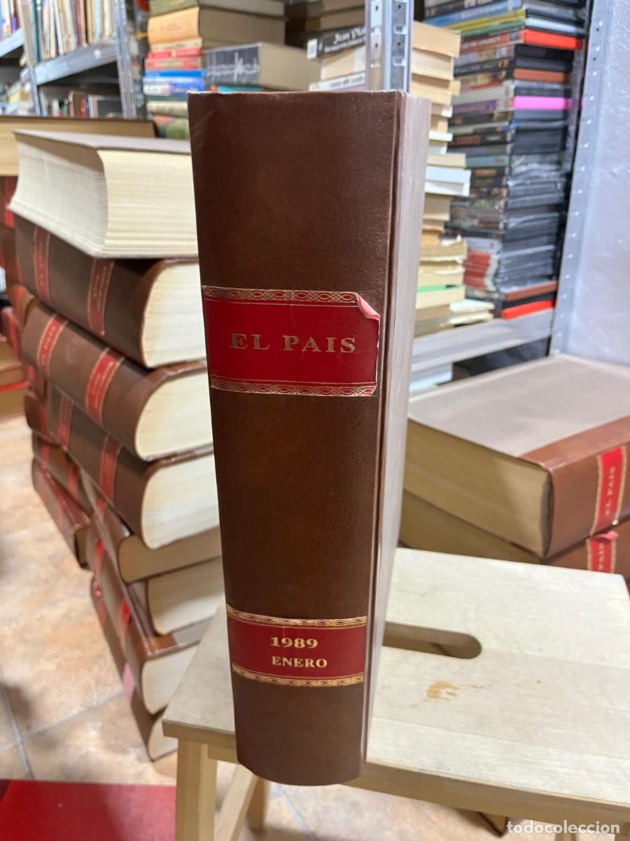 Sammeln von Zeitungen El Pa&iacute;s: Diario El Pa&iacute;s (todos los n&uacute;meros del mes de enero de 1989 encuadernados en tapa dura)