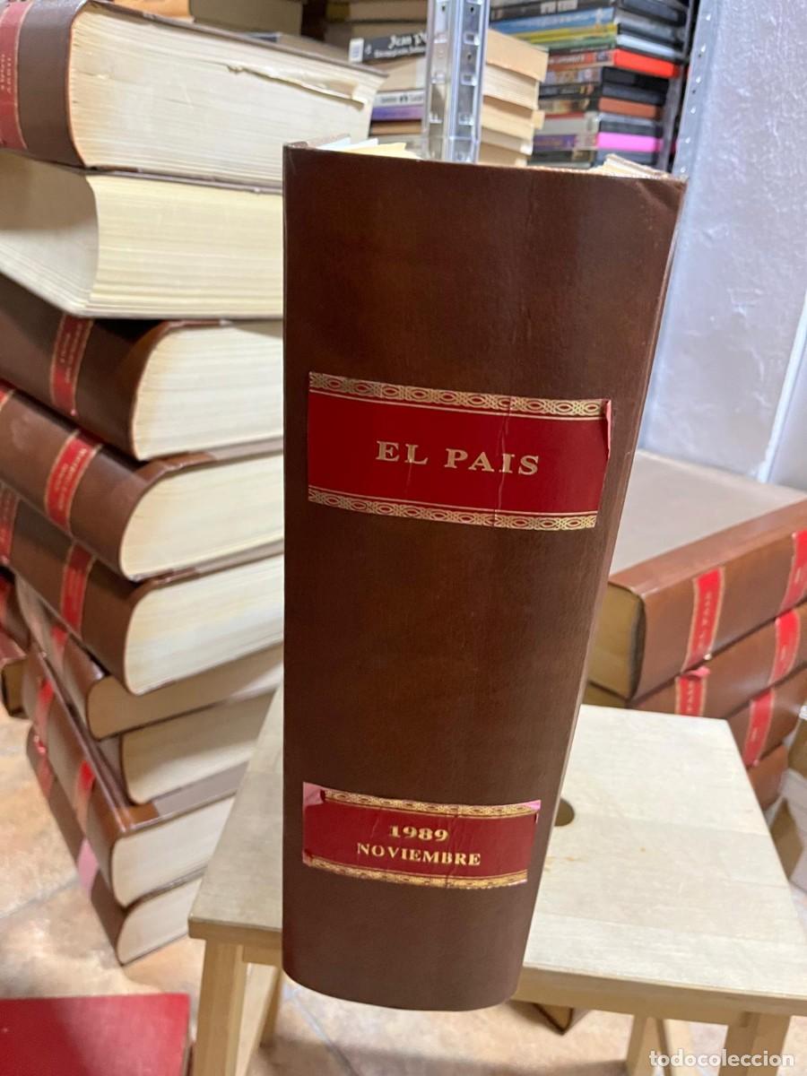 Sammeln von Zeitungen El Pa&iacute;s: Diario El Pa&iacute;s (todos los n&uacute;meros del mes de noviembre de 1989 encuadernados en tapa dura)