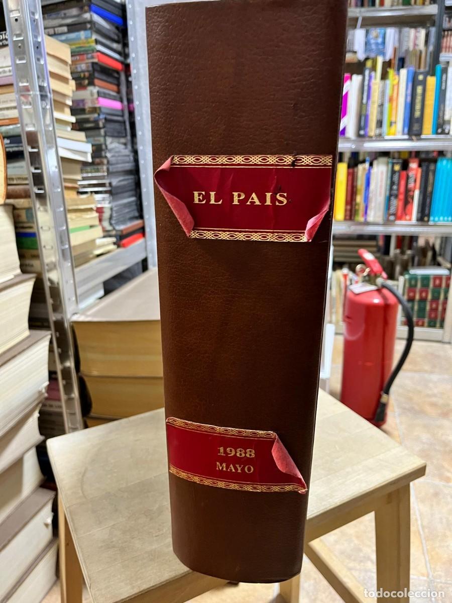 Coleccionismo de Peri&oacute;dico El Pa&iacute;s: Diario EL PA&Iacute;S (todos los n&uacute;meros del mes de mayo de 1988 encuadernados en tapa dura)