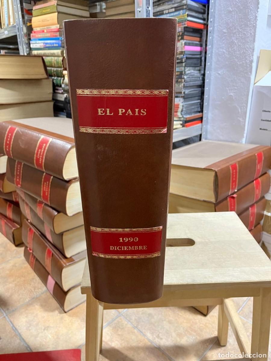 Coleccionismo de Peri&oacute;dico El Pa&iacute;s: Diario EL PA&Iacute;S (todos los n&uacute;meros del mes de diciembre de 1990 encuadernados en tapa dura)