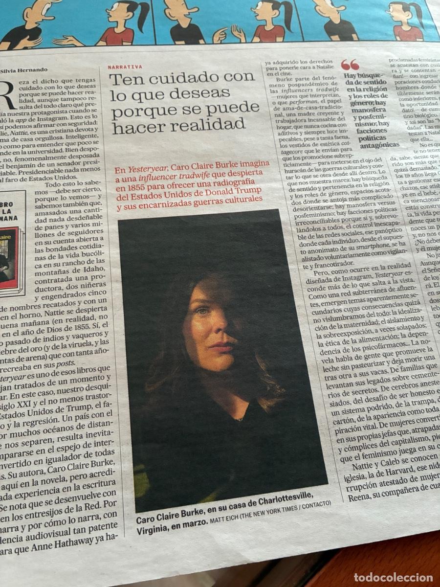 Coleccionismo de Peri&oacute;dico El Pa&iacute;s: Art&iacute;culos sobre CARO CLAIRE BURKE. YESTERYEAR. INFLUENCER TRADWIFE