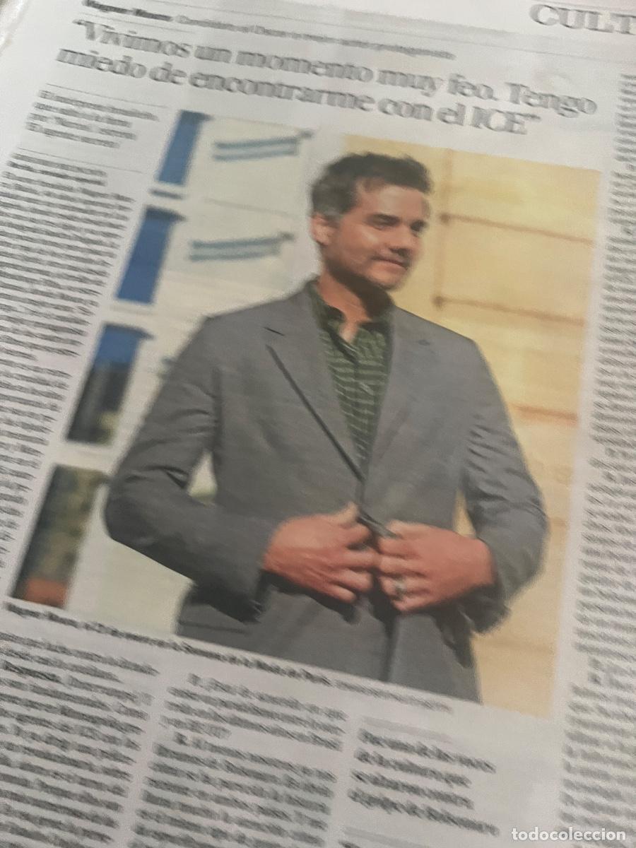 Coleccionismo de Peri&oacute;dico El Pa&iacute;s: Art&iacute;culo sobre WAGNER MOURA. NARCOS. EL AGENTE SECRETO. CINE BRASIL
