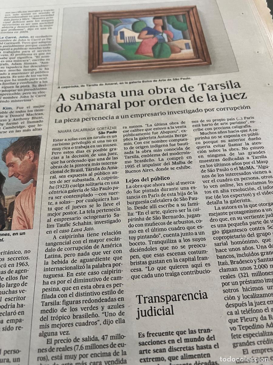 Coleccionismo de peri&oacute;dico El Pa&iacute;s: Art&iacute;culo sobre TARSILA DO AMARAL