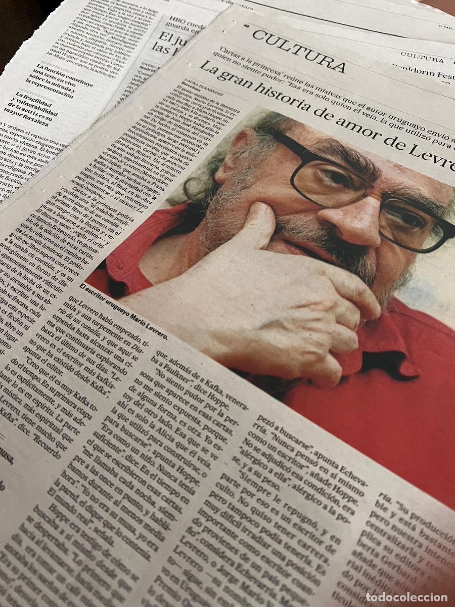 Coleccionismo de peri&oacute;dico El Pa&iacute;s: Art&iacute;culo sobre MAR&Iacute;O LEVRERO CARTASA A LA PRINCESA ALICIA HOPPE