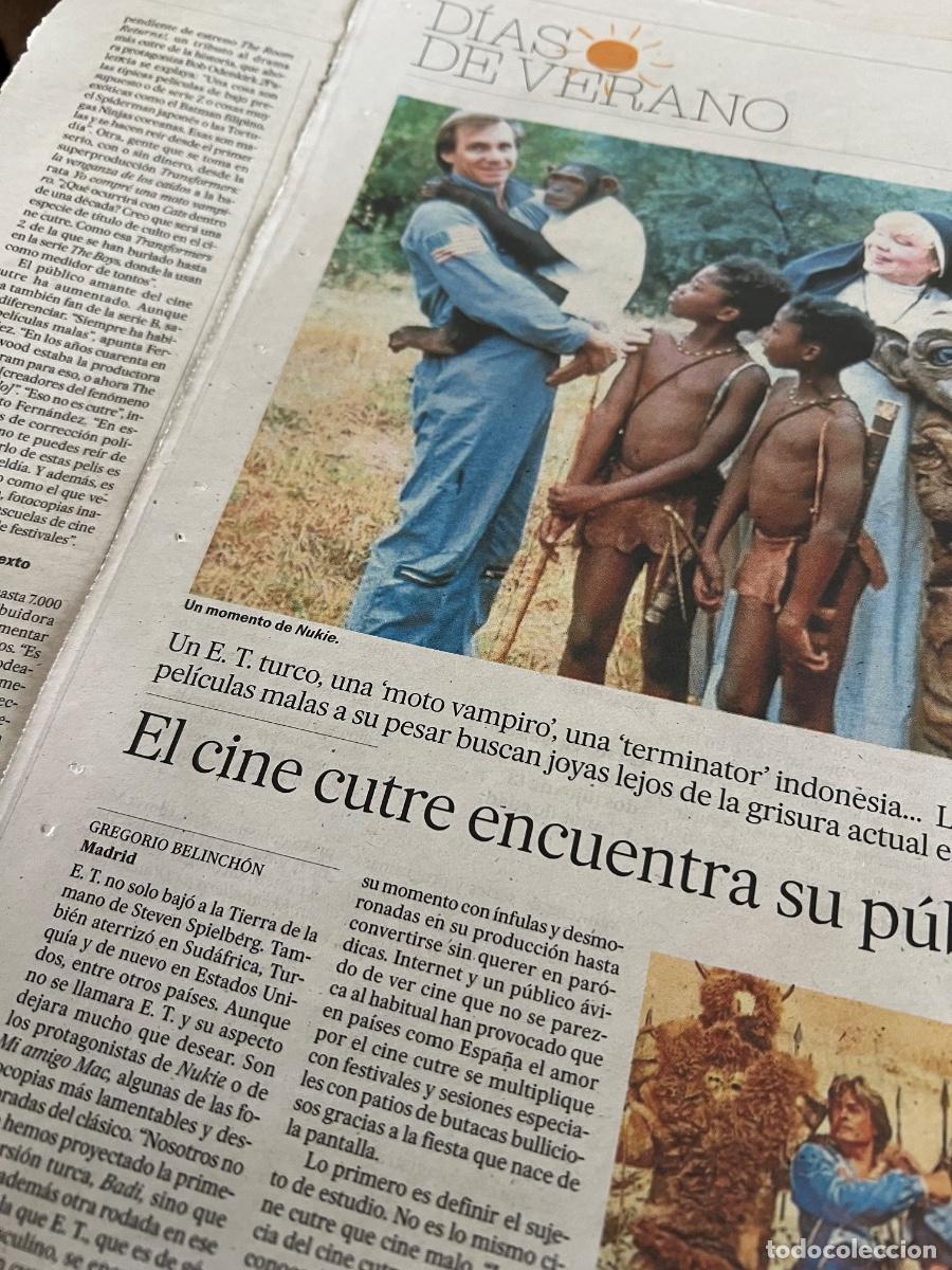 Coleccionismo de peri&oacute;dico El Pa&iacute;s: Art&iacute;culo sobre CINE CUTRE NUKIE D&Uuml;NYAYI KURTARAN ADAM BADI FESTIVAL CUTRECON......