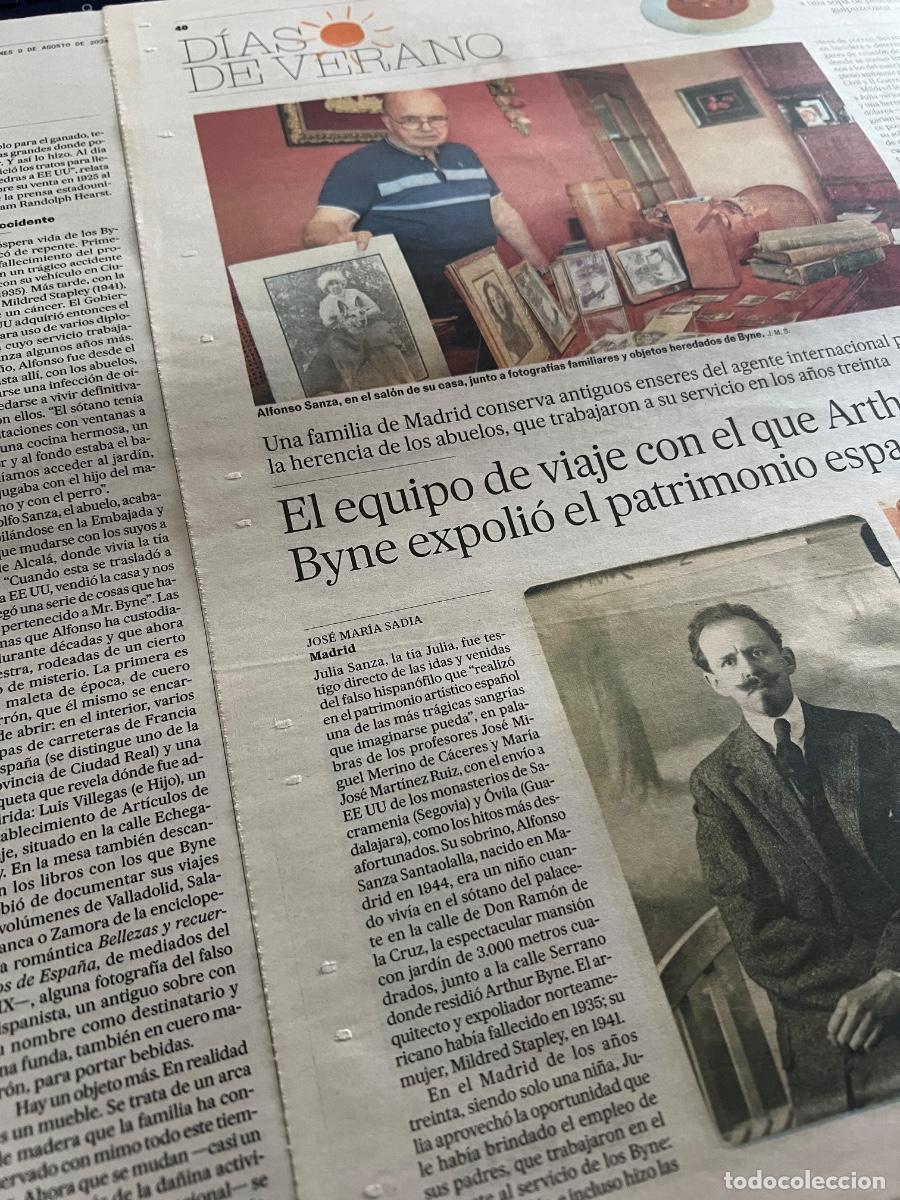 Coleccionismo de peri&oacute;dico El Pa&iacute;s: Art&iacute;culo sobre ARTHUR BYNE. EXPOLIO PATRIMONIO ESPA&Ntilde;OL