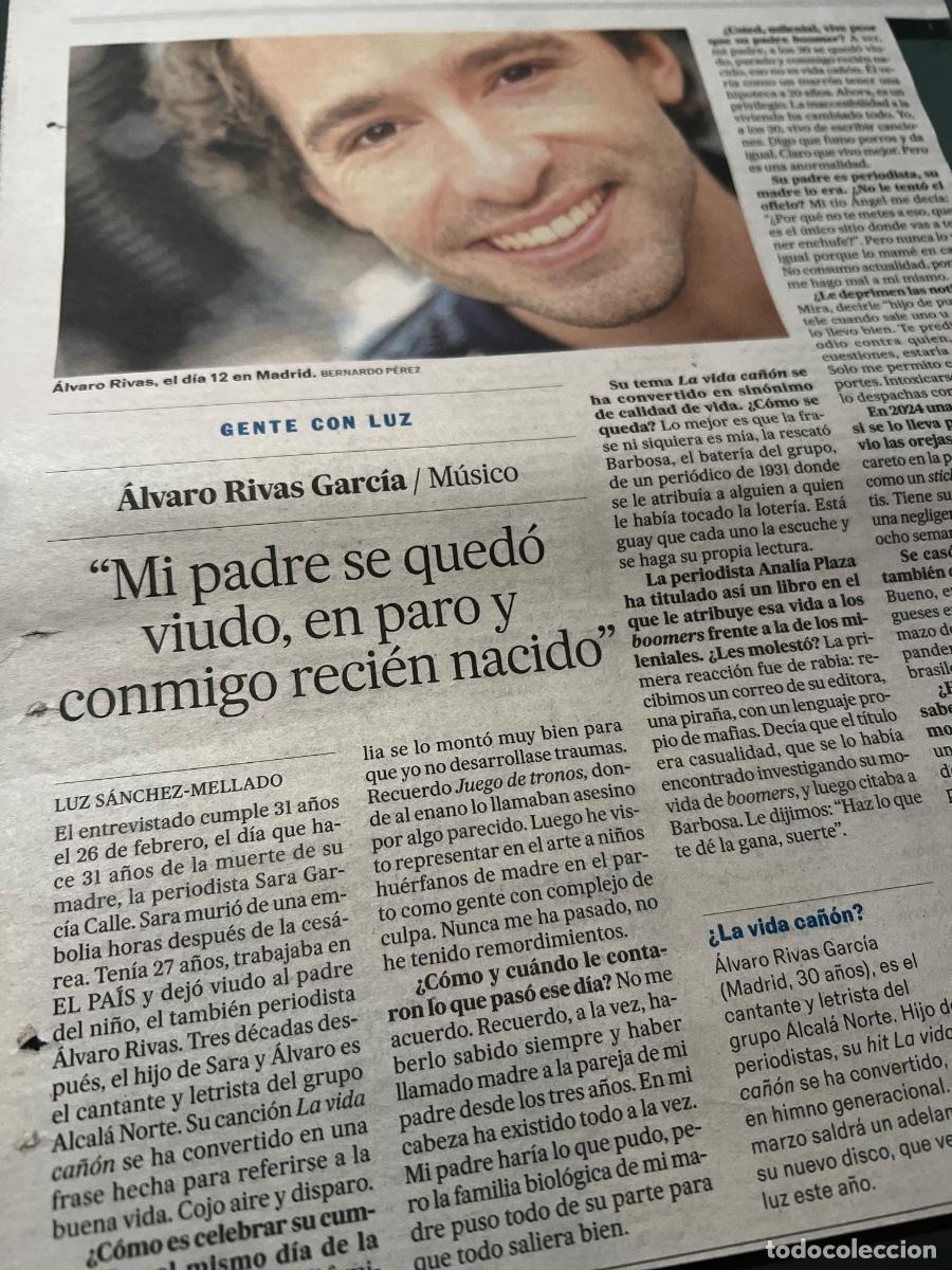 Colecionismo do Jornal El Pa&iacute;s: Art&iacute;culo sobre &Aacute;LVARO RIVAS. ALCAL&Aacute; NORTE. POST PUNK ESPA&Ntilde;OL